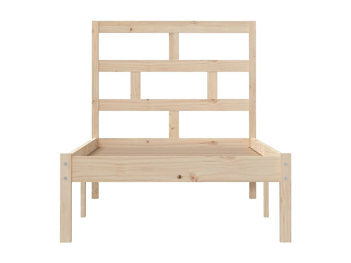 Bedframe massief hout 75x190 cm