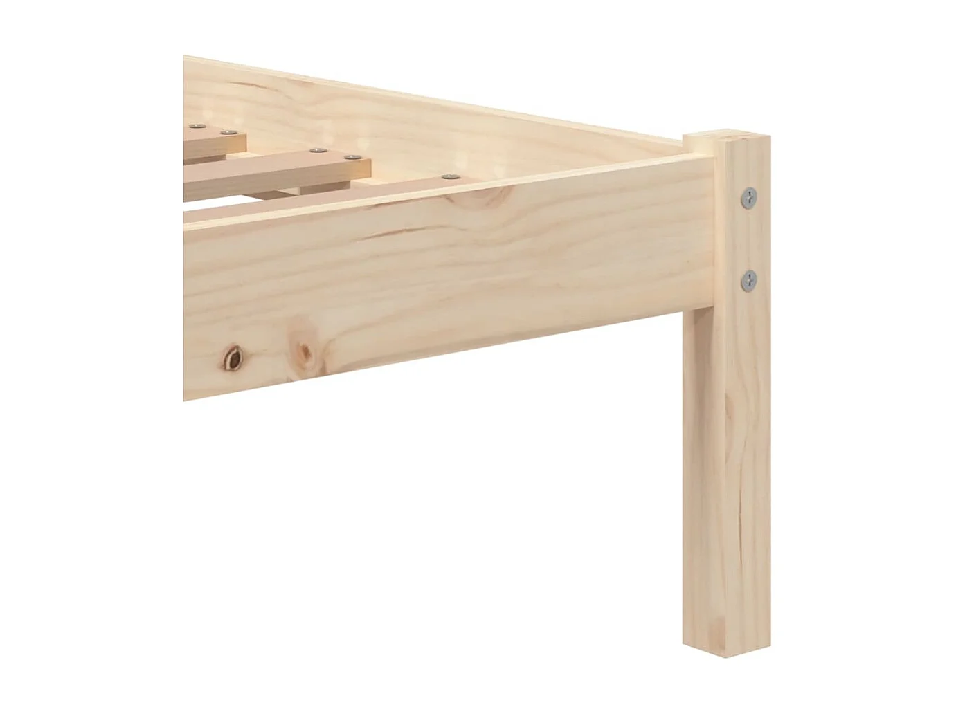 Bedframe massief hout 75x190 cm