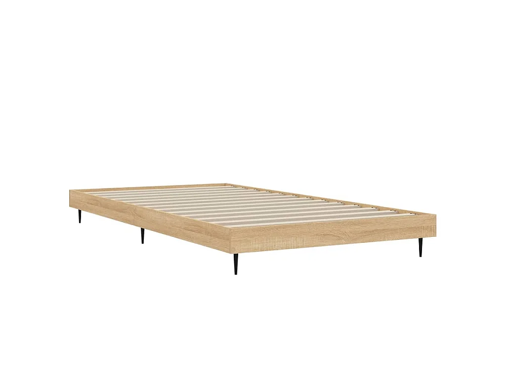 Cadre de lit sans matelas chêne sonoma 90x200 cm