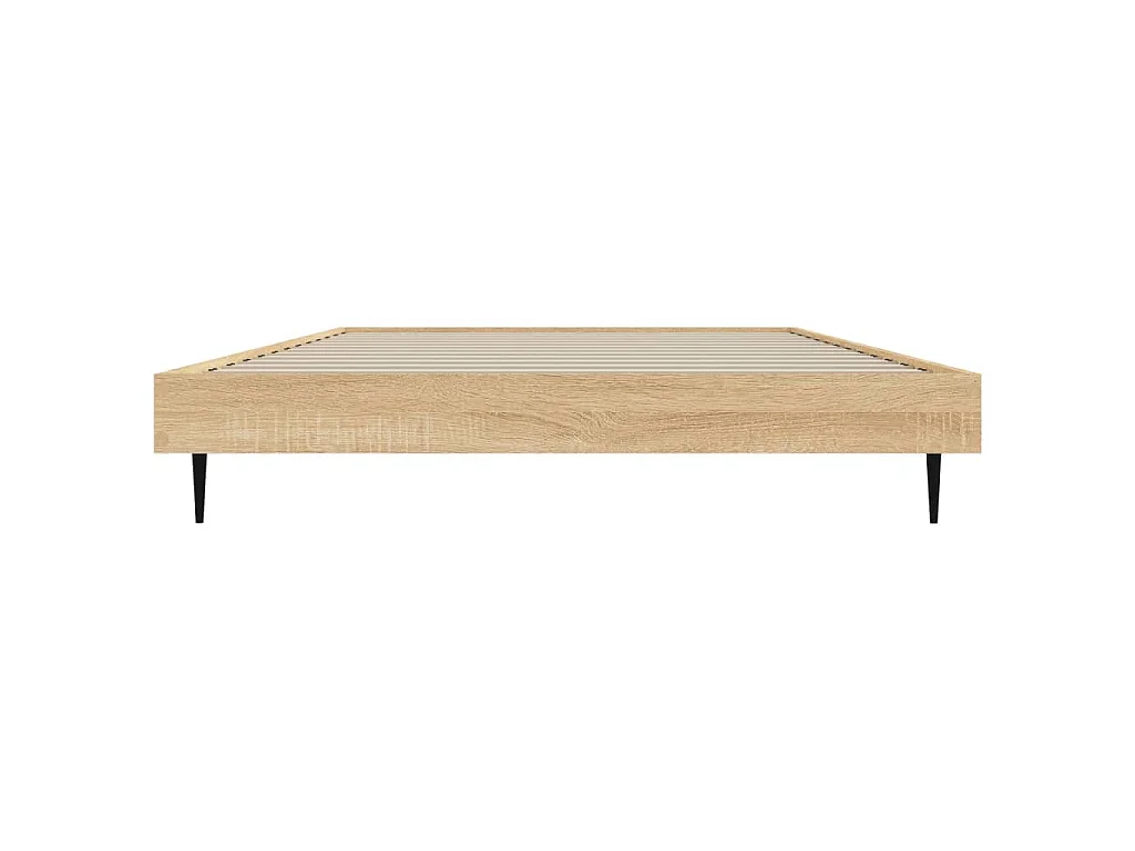 Cadre de lit sans matelas chêne sonoma 90x200 cm