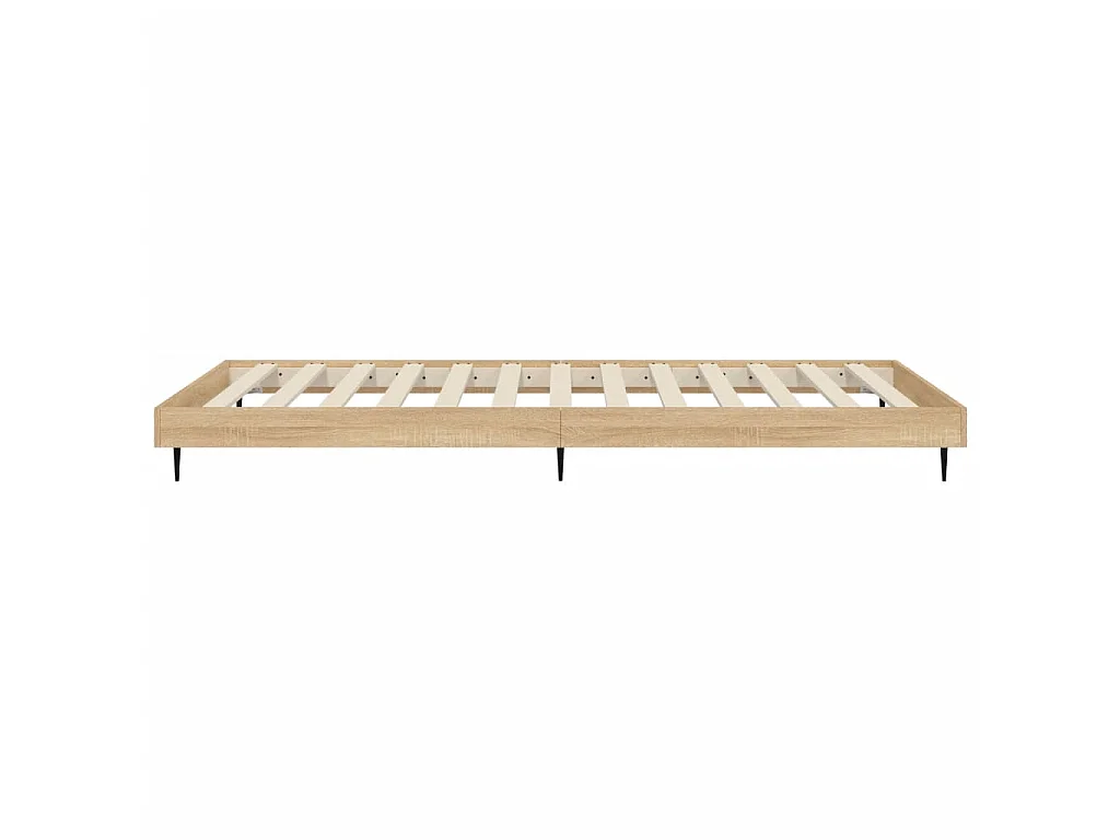 Cadre de lit sans matelas chêne sonoma 90x200 cm