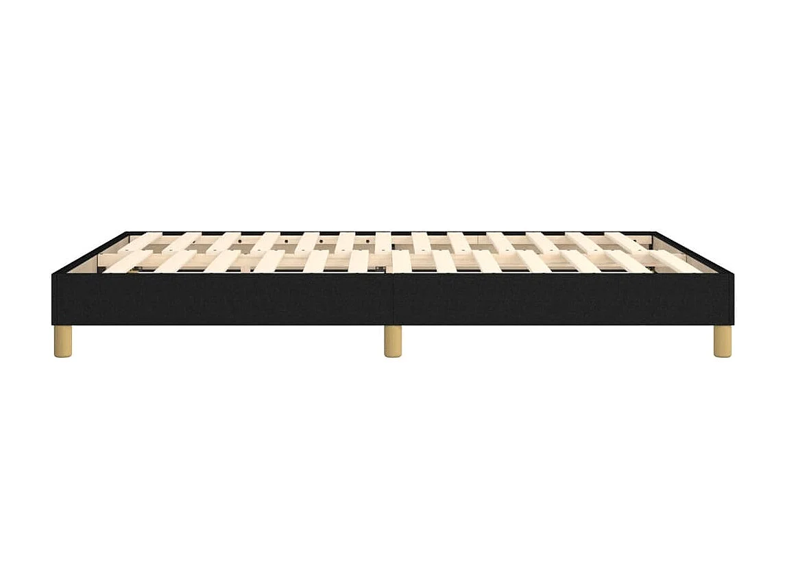 Boxspring bed stof zwart 140x190 cm