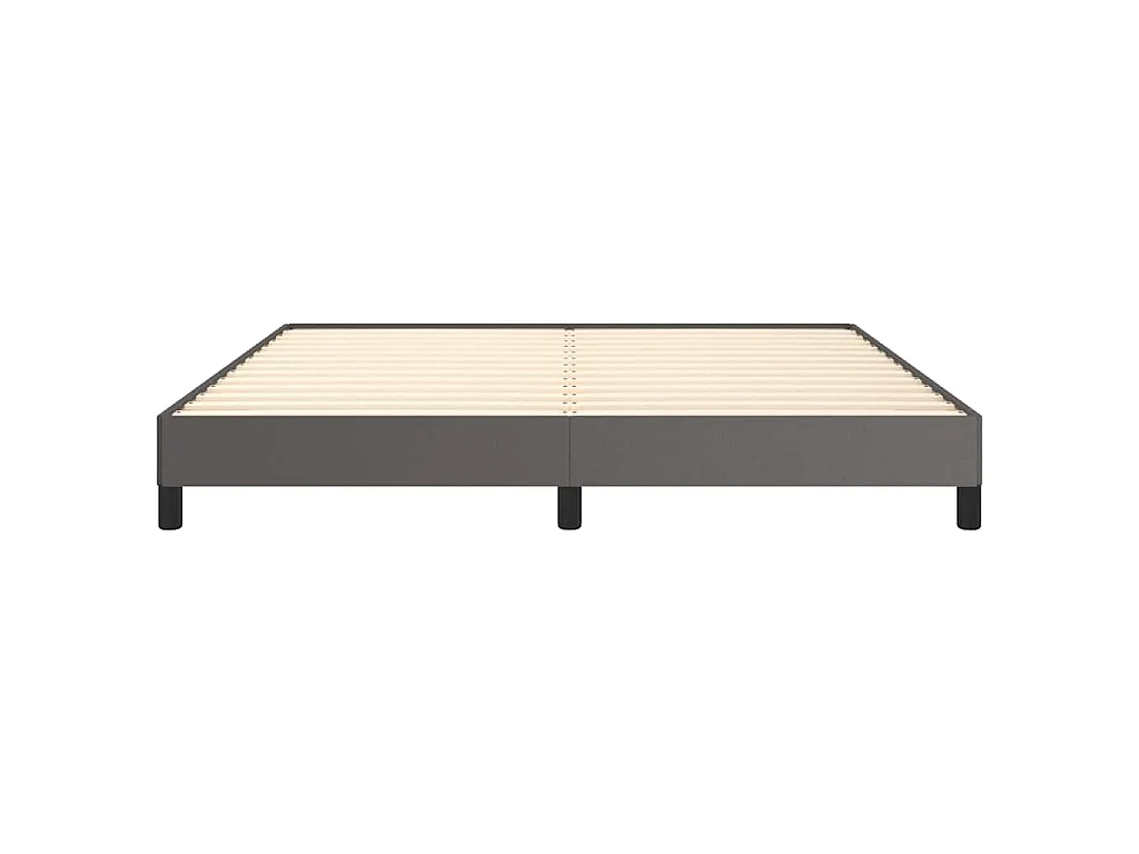 Cadre de lit sans matelas gris 180x200 cm similicuir