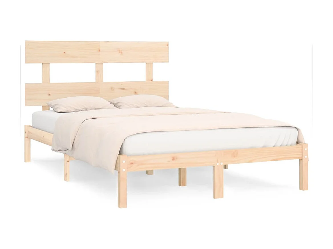 Cadre de lit sans matelas 180x200 cm bois massif