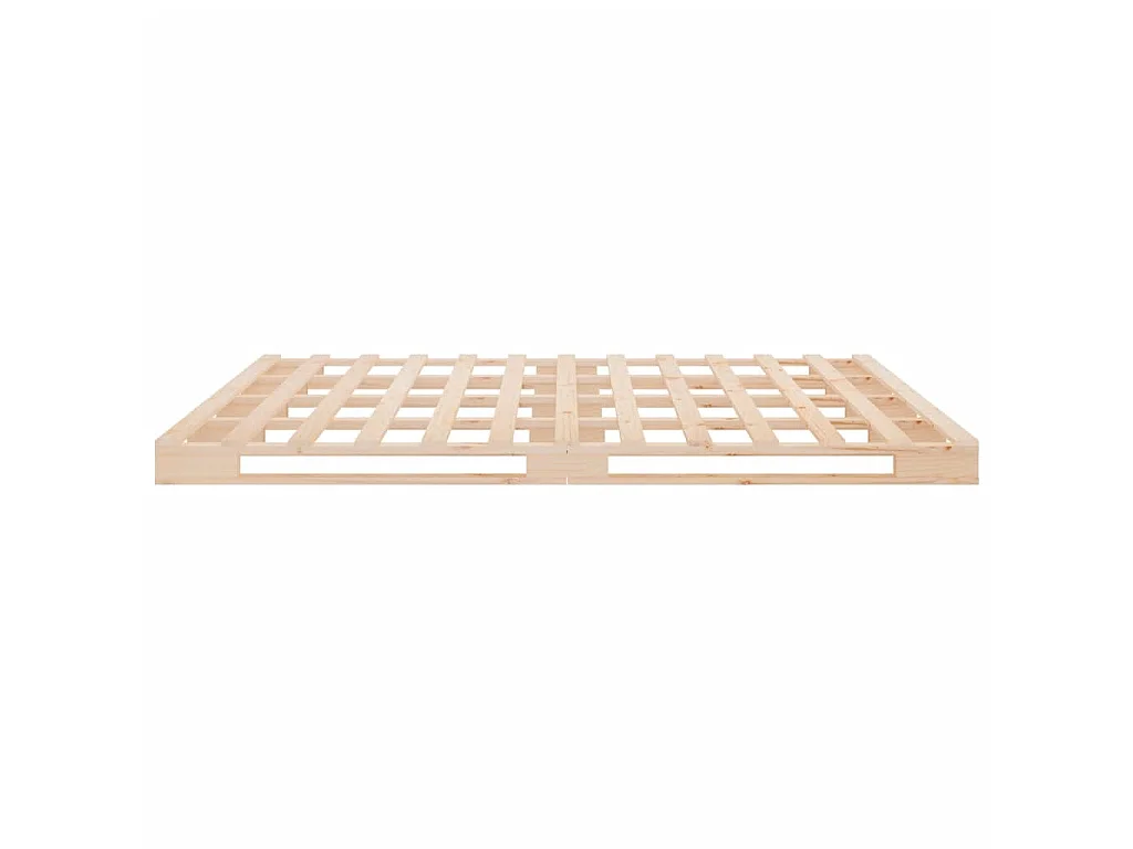 Lit de palette 140x200 cm bois de pin massif