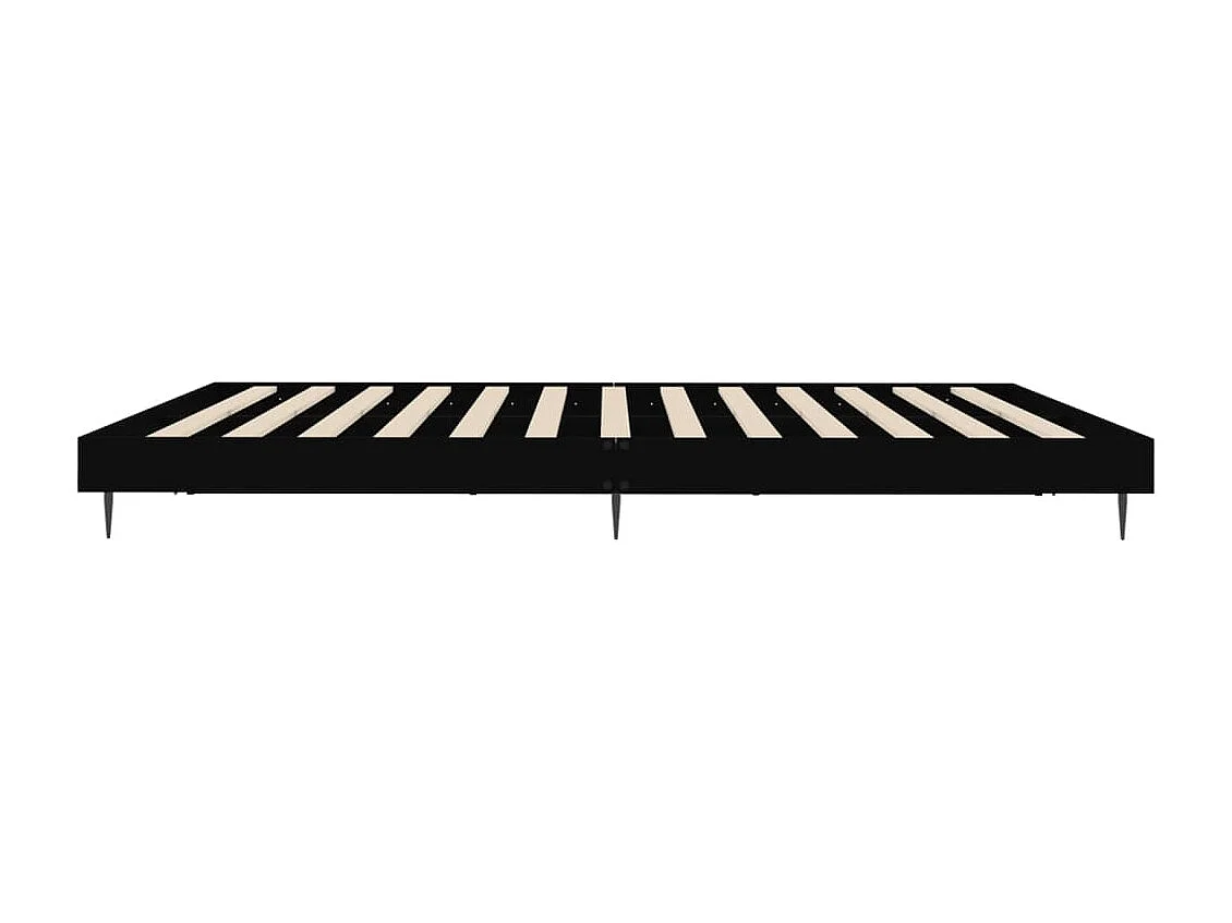 Bedframe zonder matras 180x200 cm spaanplaat zwart