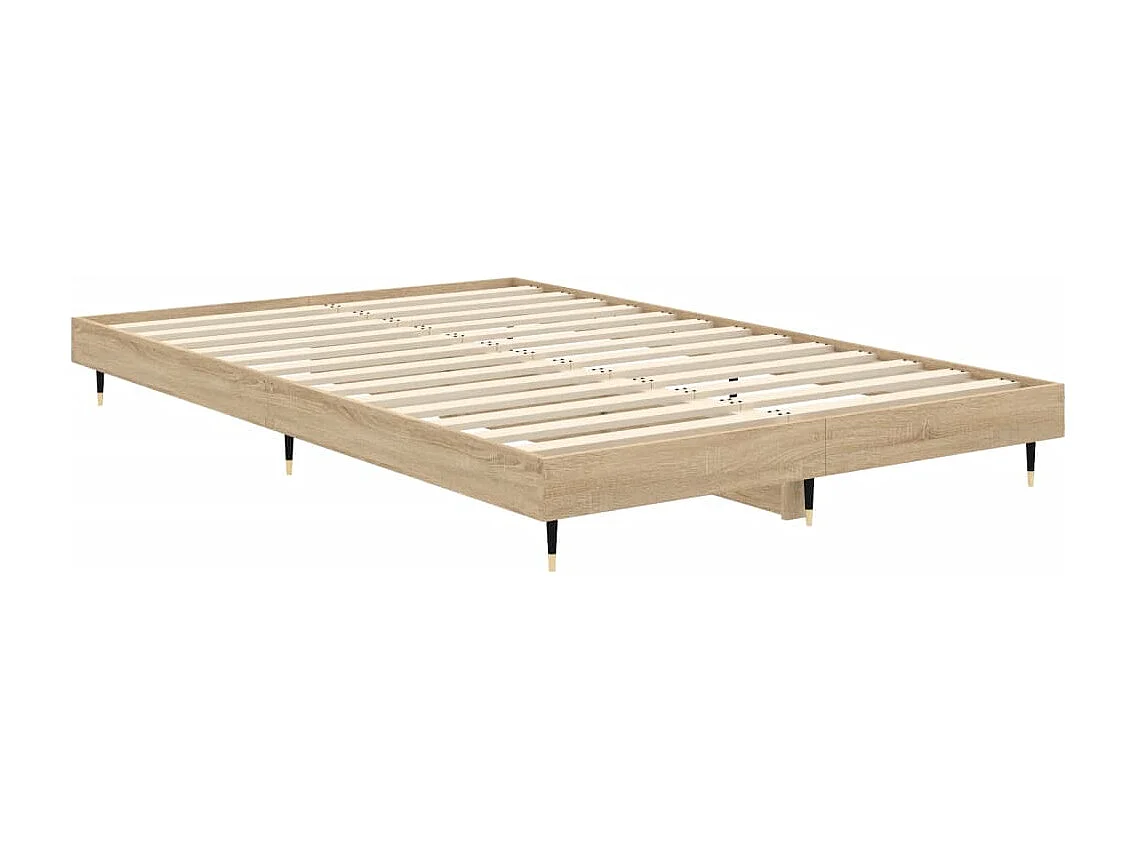 Cadre de lit sans matelas chêne sonoma 120x190 cm