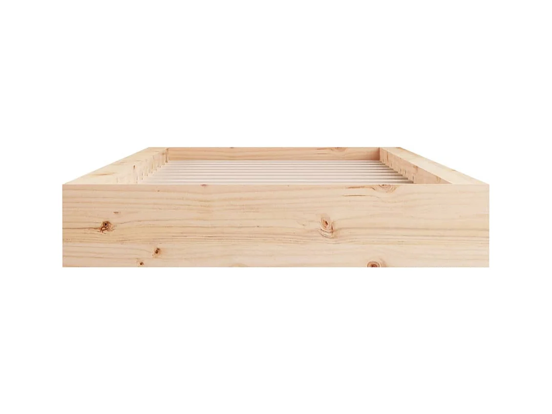 Cadre de lit sans matelas 90x200 cm bois massif