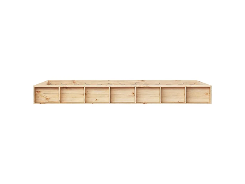 Cadre de lit sans matelas 90x200 cm bois massif