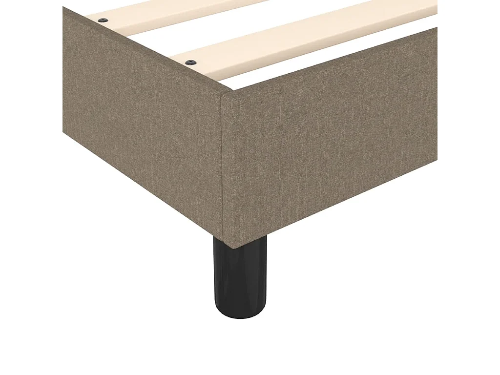 Bedframe zonder matras stof taupe 140x200 cm