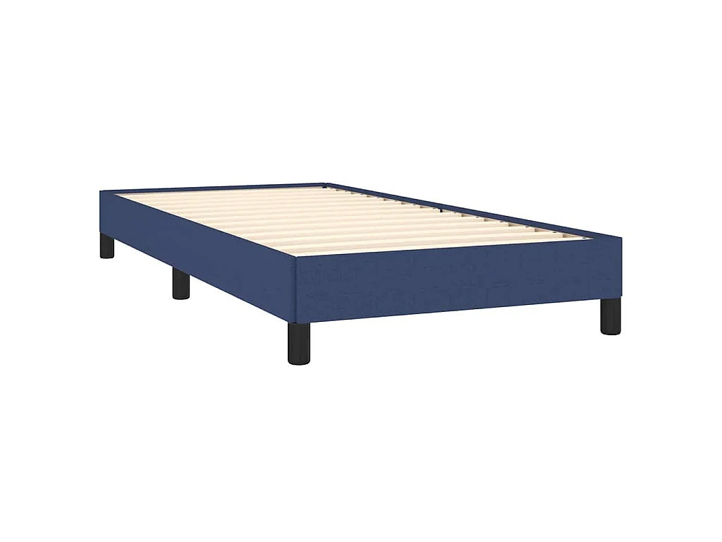 Bettgestell ohne Matratze Blau 90x190 cm Stoff