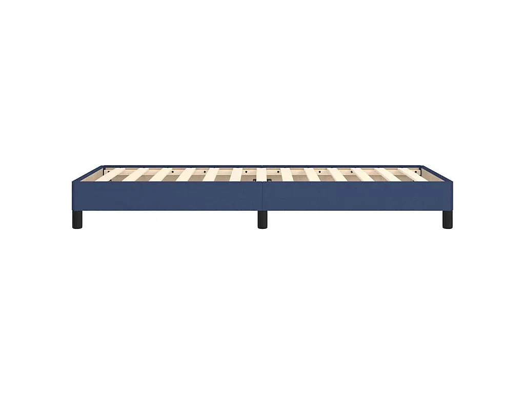 Bettgestell ohne Matratze Blau 90x190 cm Stoff