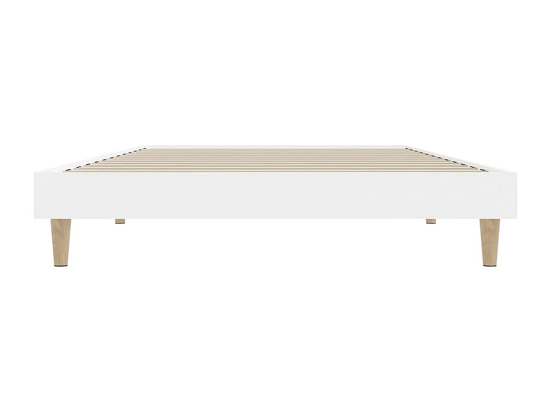Estrutura de cama 90x200 cm derivados de madeira branco