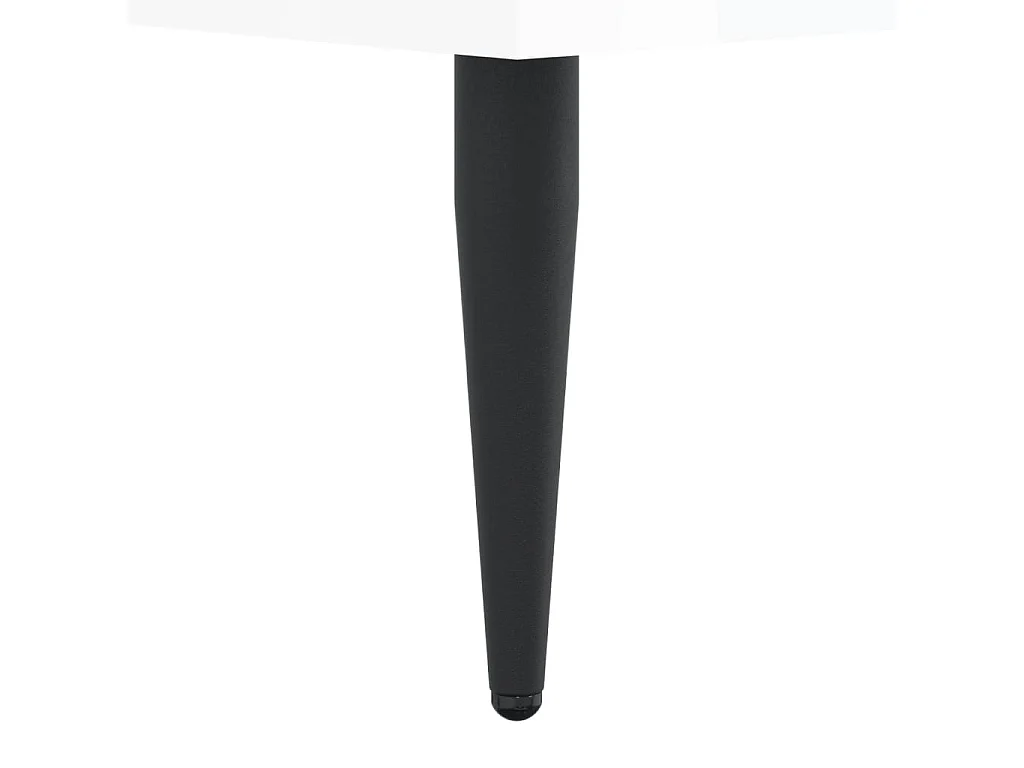 Cadre de lit sans matelas blanc brillant 90x200 cm