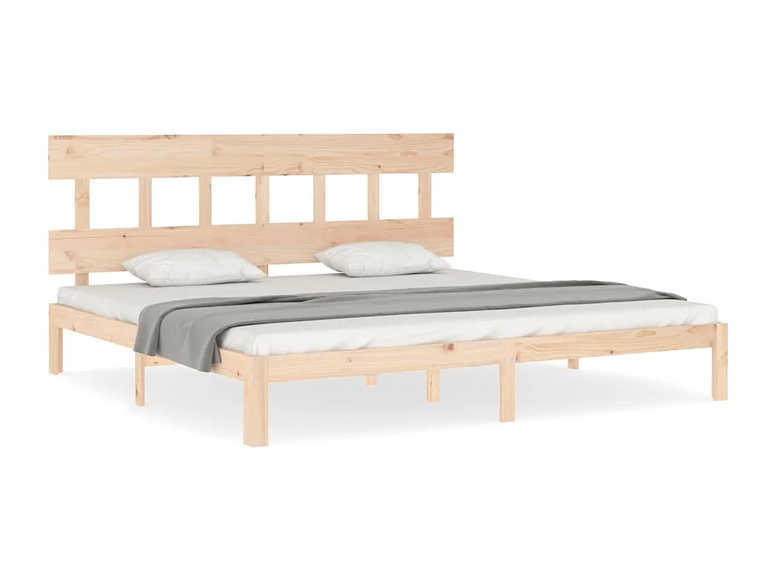Cadre de lit sans matelas bois massif de pin