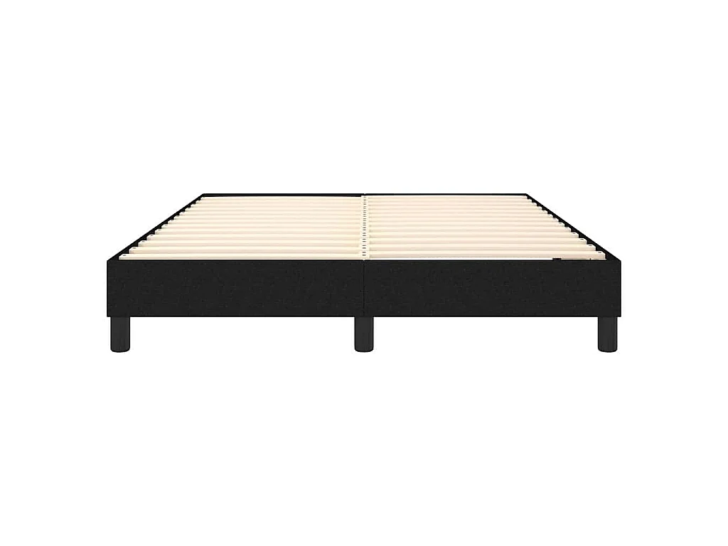 Boxspring bed stof zwart 140x200 cm