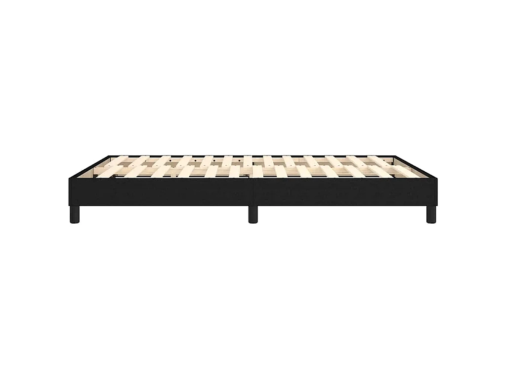 Boxspring bed stof zwart 140x200 cm