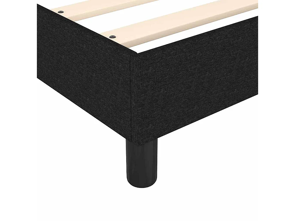 Boxspring bed stof zwart 140x200 cm
