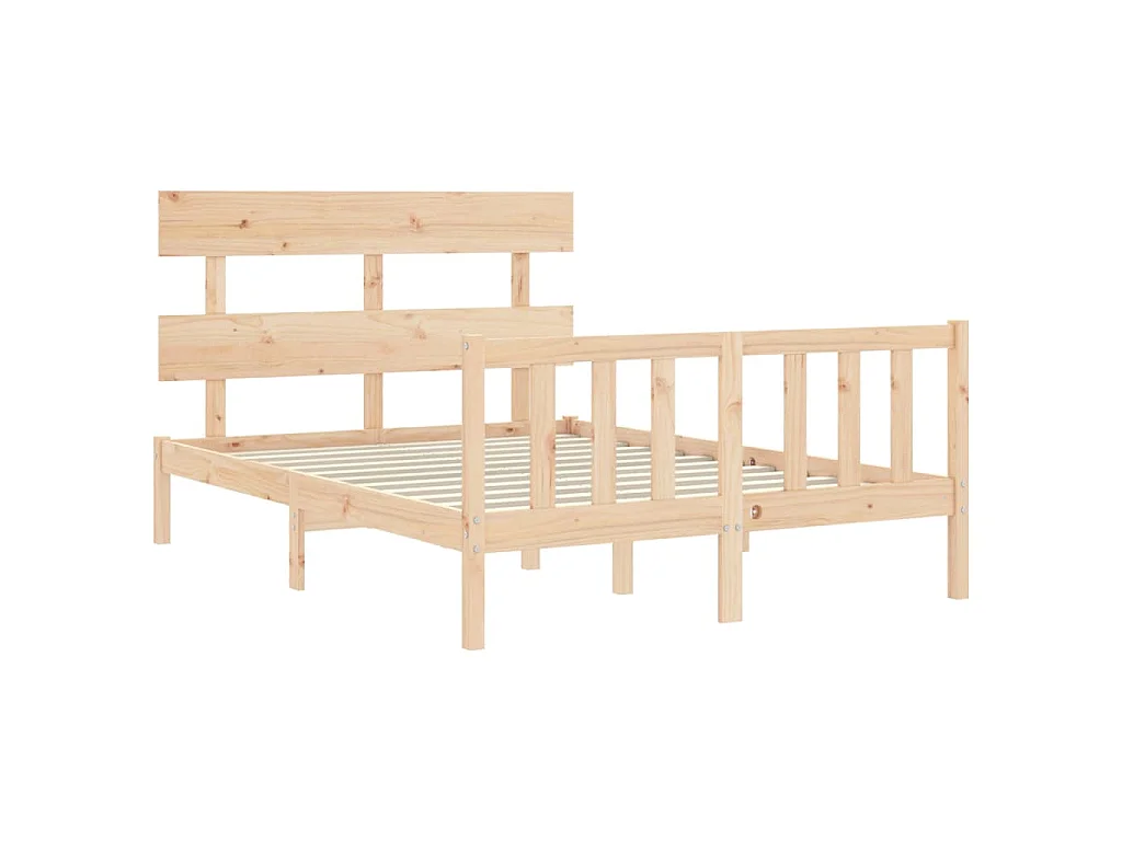 Massivholzbett ohne Matratze 140x200 cm Kiefernholz