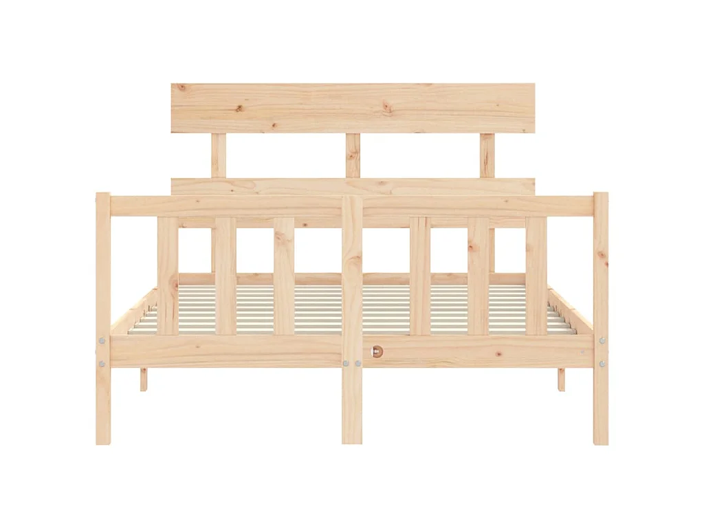 Massivholzbett ohne Matratze 140x200 cm Kiefernholz