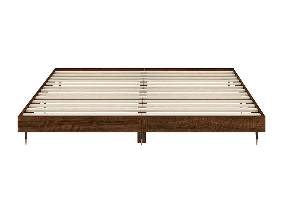 Cadre de lit sans matelas chêne marron 200x200 cm