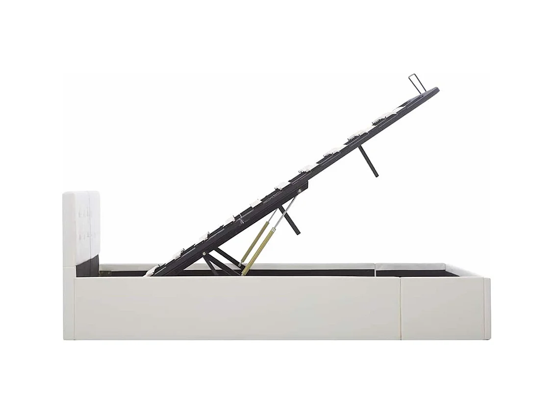 Cadre de lit à rangement hydraulique sans matelas 120x200 cm