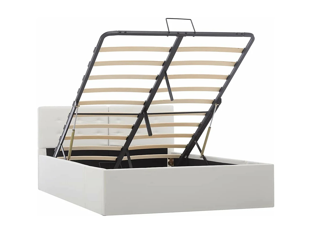Cadre de lit à rangement hydraulique sans matelas 120x200 cm