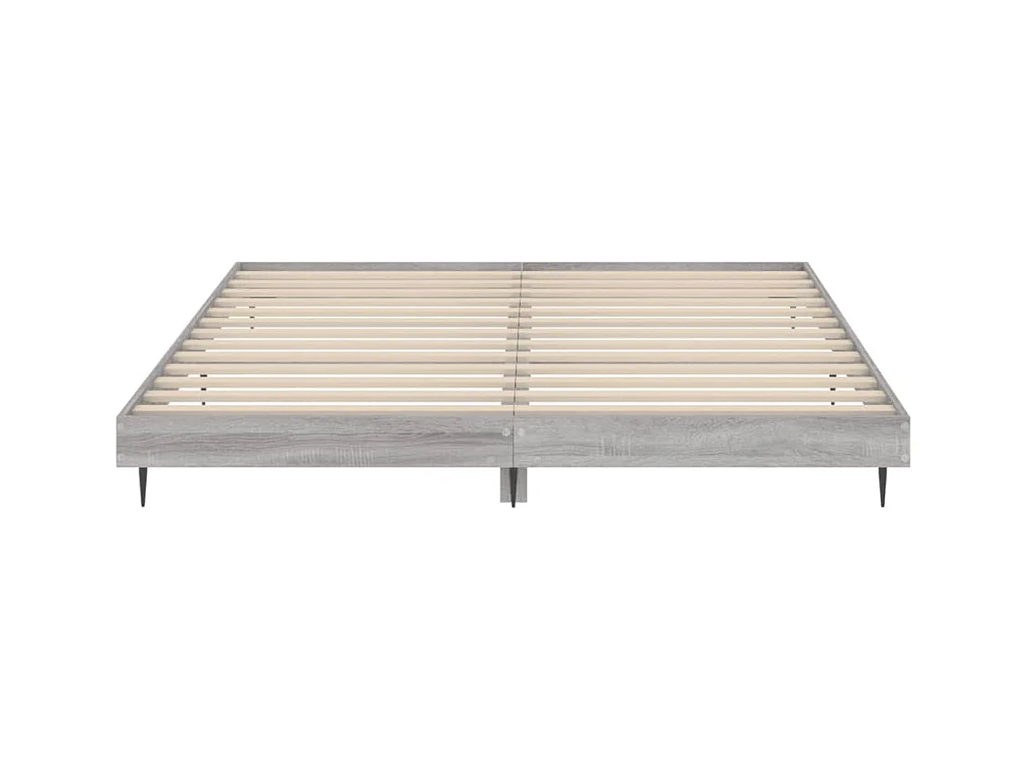 Bettgestell Grau Sonoma 140x200 cm Holzwerkstoff