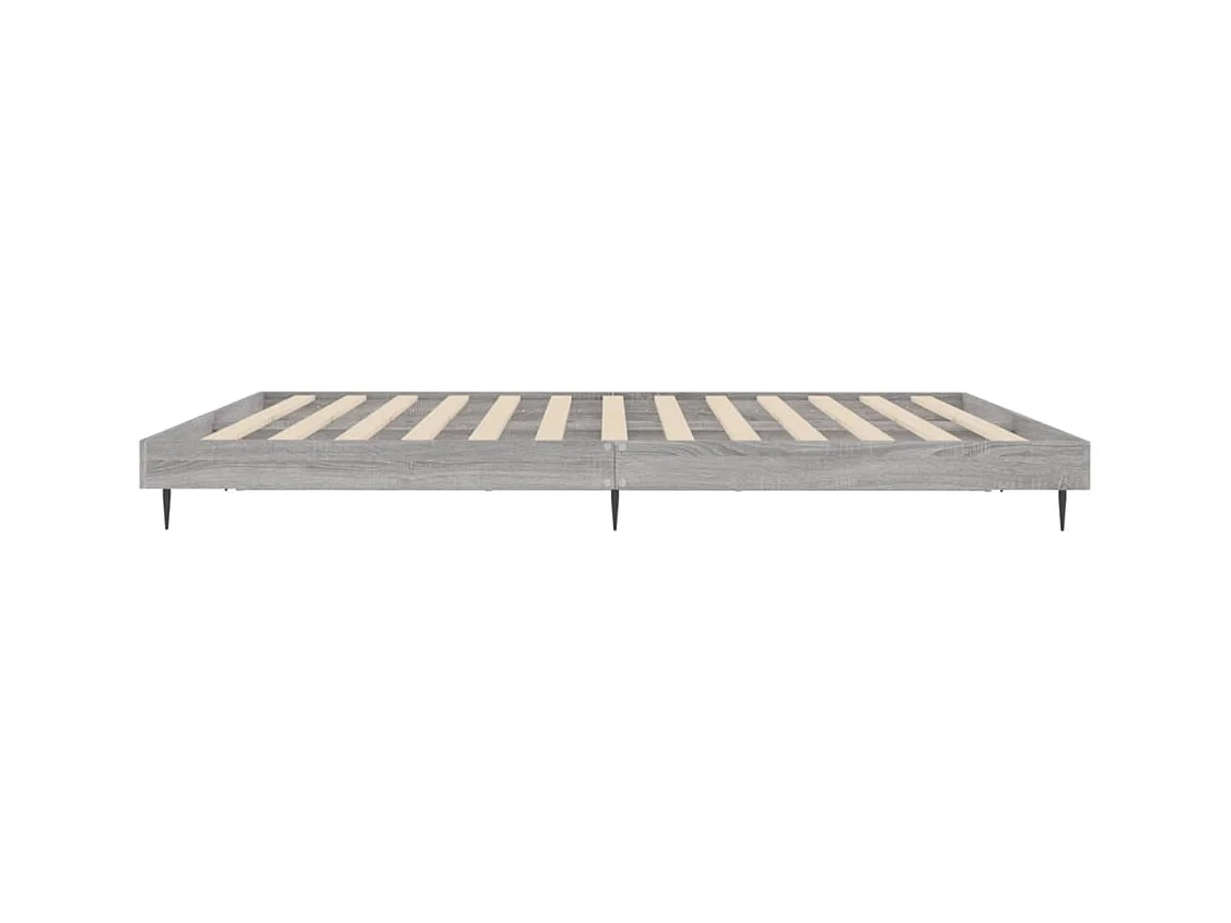 Bettgestell Grau Sonoma 140x200 cm Holzwerkstoff