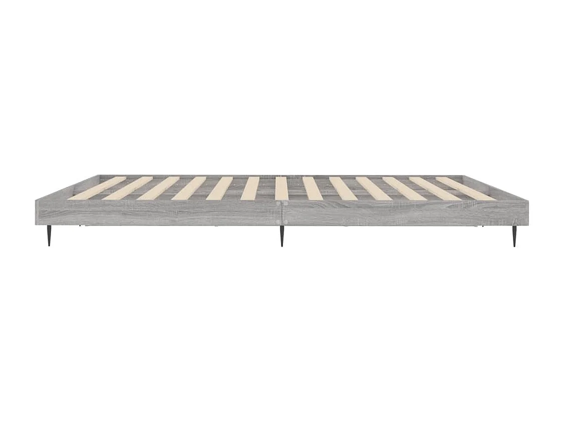Cadre de lit sans matelas sonoma gris 140x200 cm