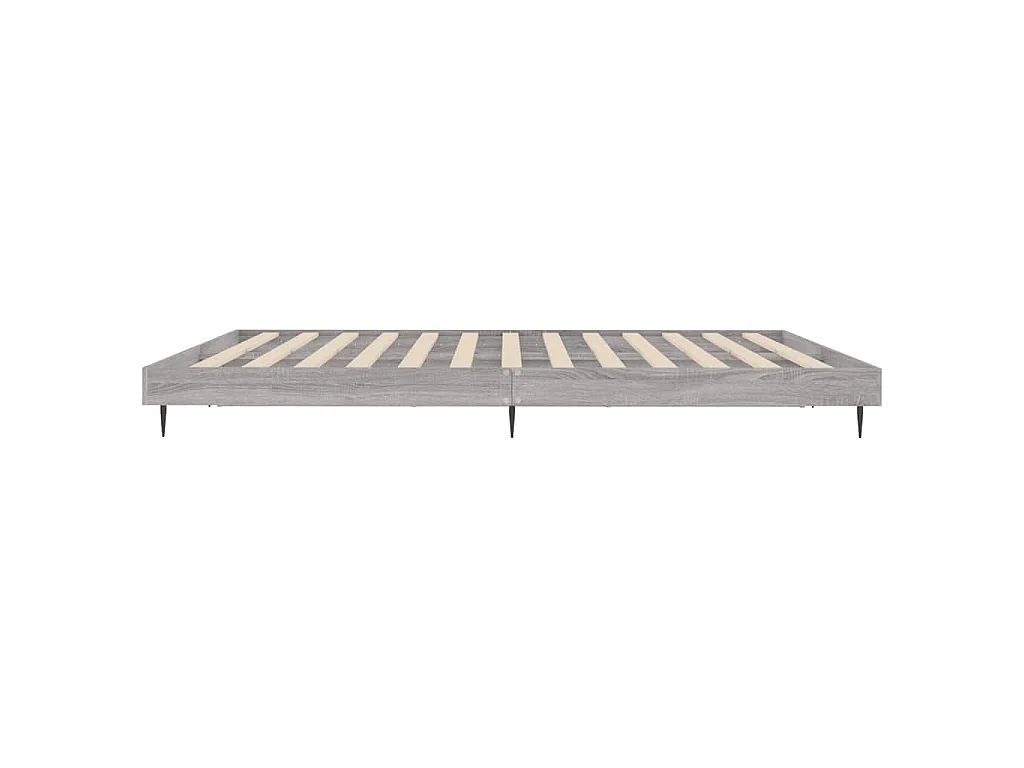 Bedframe bewerkt hout grijs sonoma eikenkleurig 140x200 cm