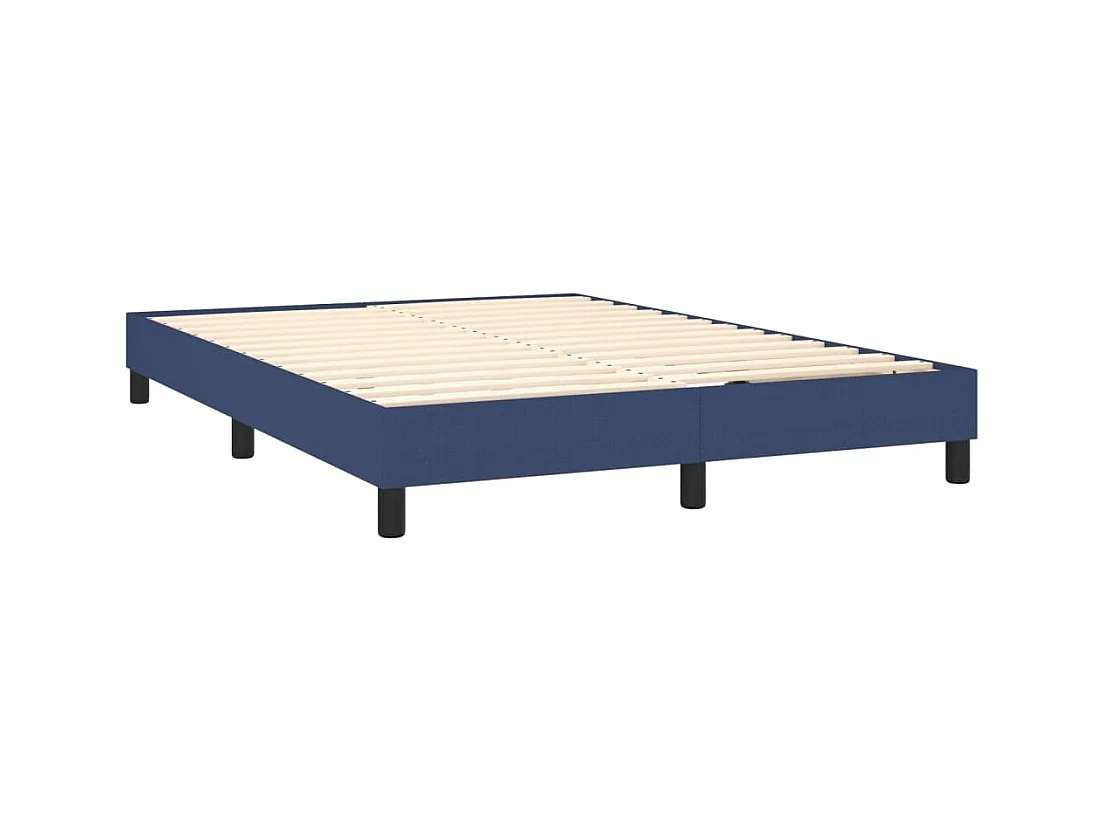 Giroletto senza Materasso Blu 140x190 cm in Tessuto