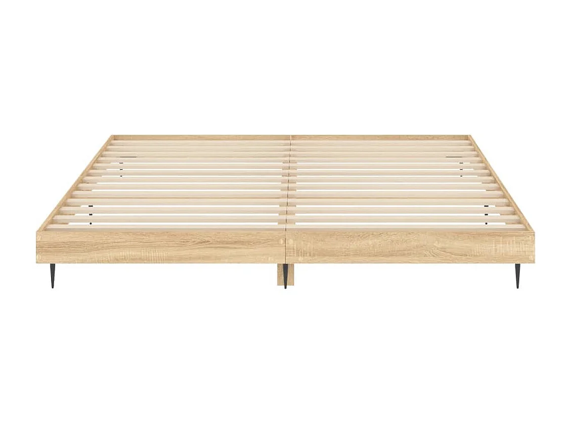 Bedframe zonder matras hout sonoma eikenkleurig 180x200 cm