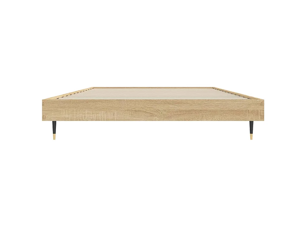 Cadre de lit sans matelas chêne sonoma 100x200 cm