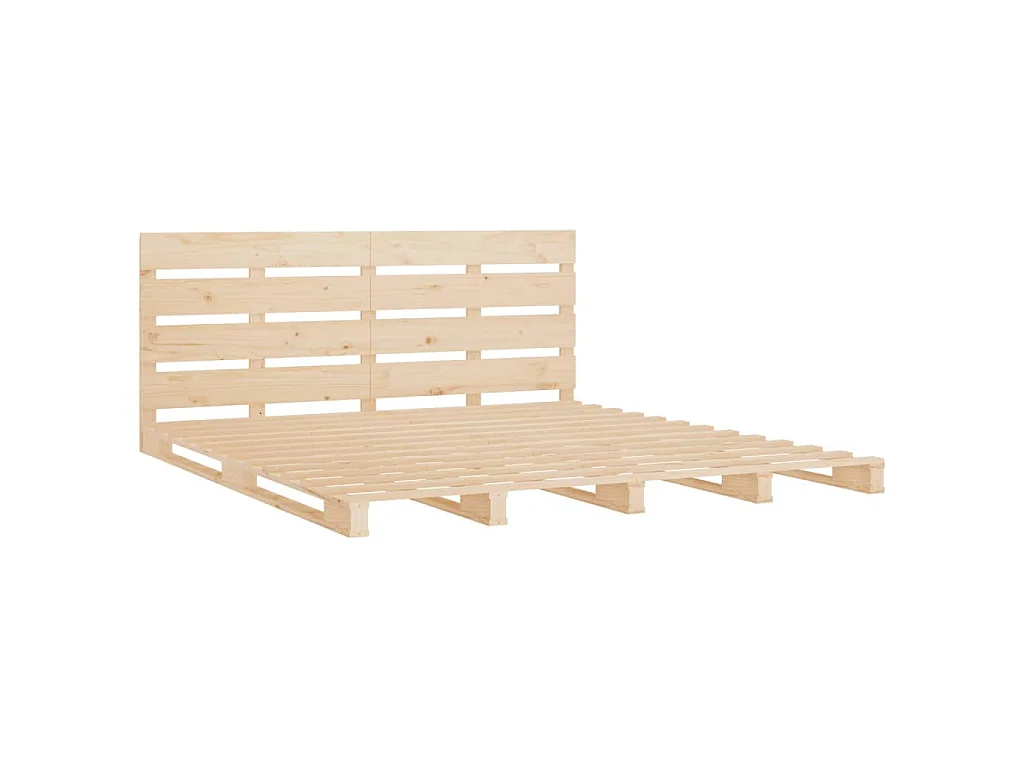 Cama sem colchão 140x200 cm madeira de pinho maciça