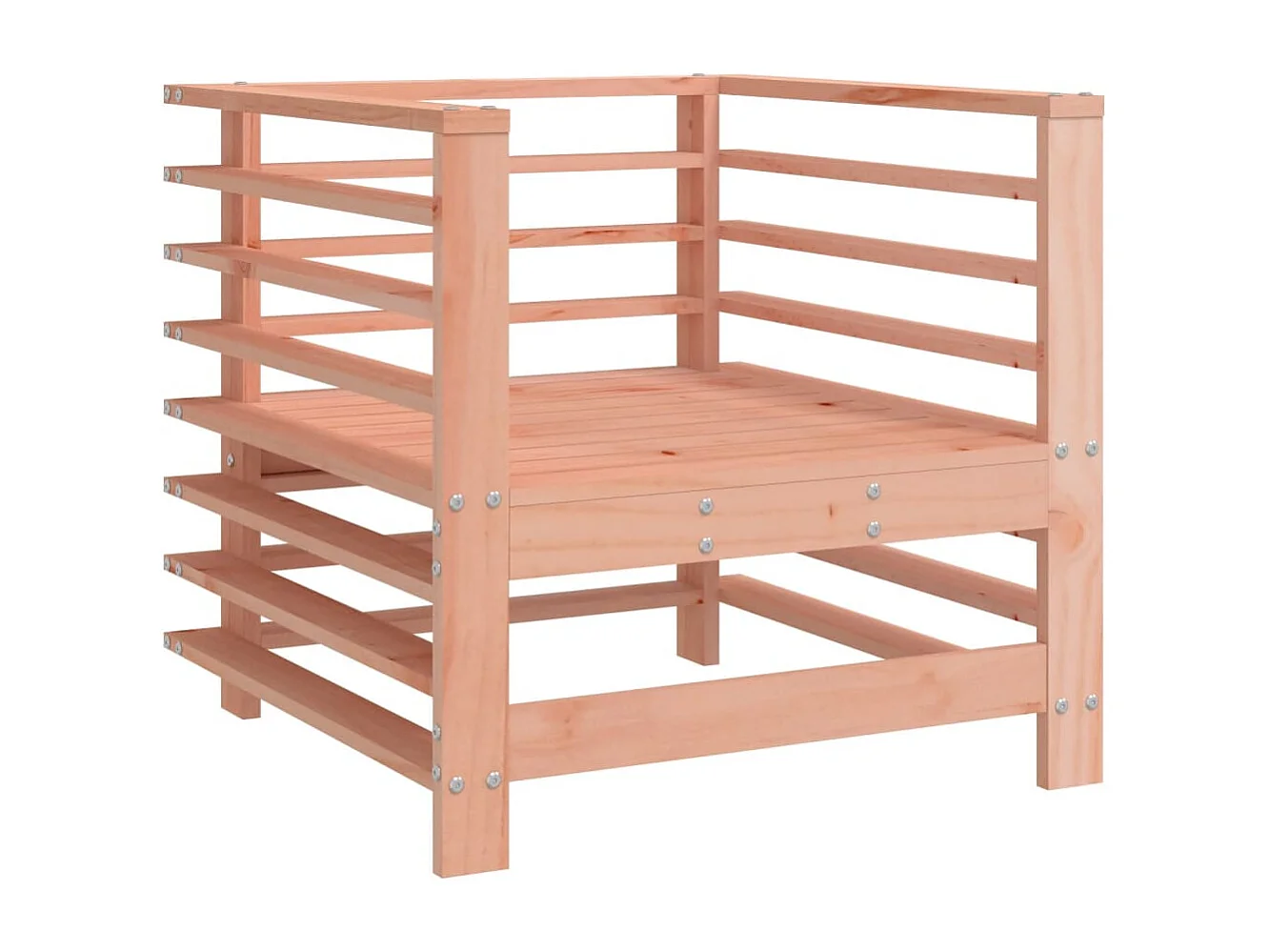 7-tlg. Garten-Lounge-Set Massivholz Douglasie