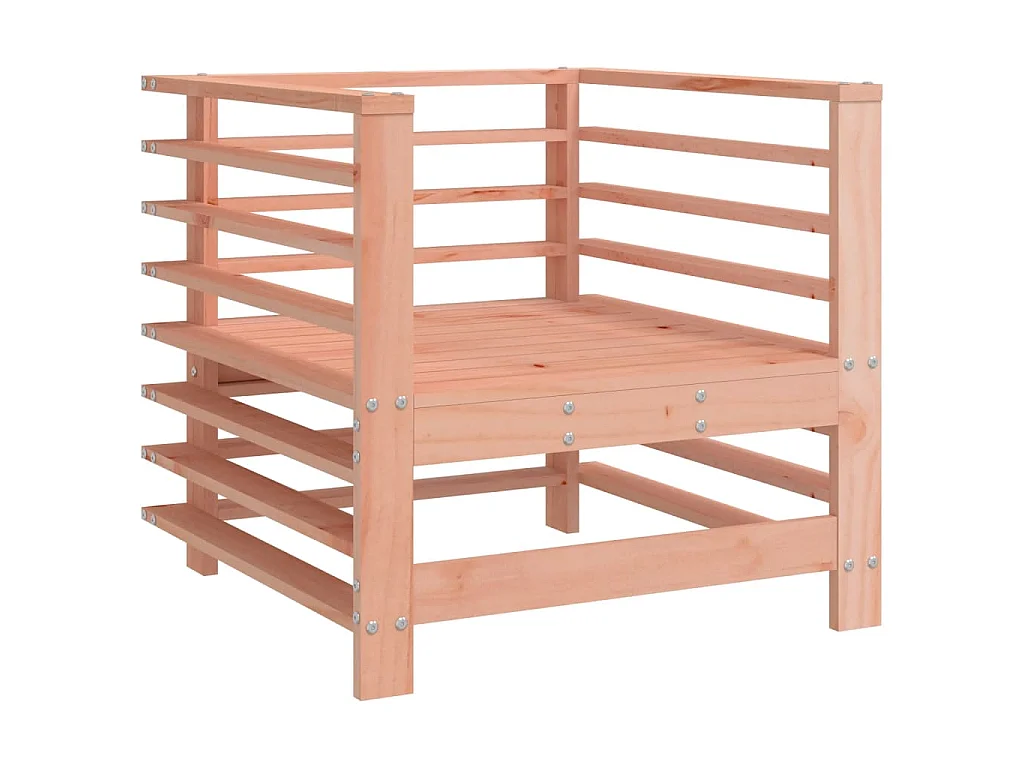 Juego de muebles de jardín 7 pzas madera maciza abeto Douglas