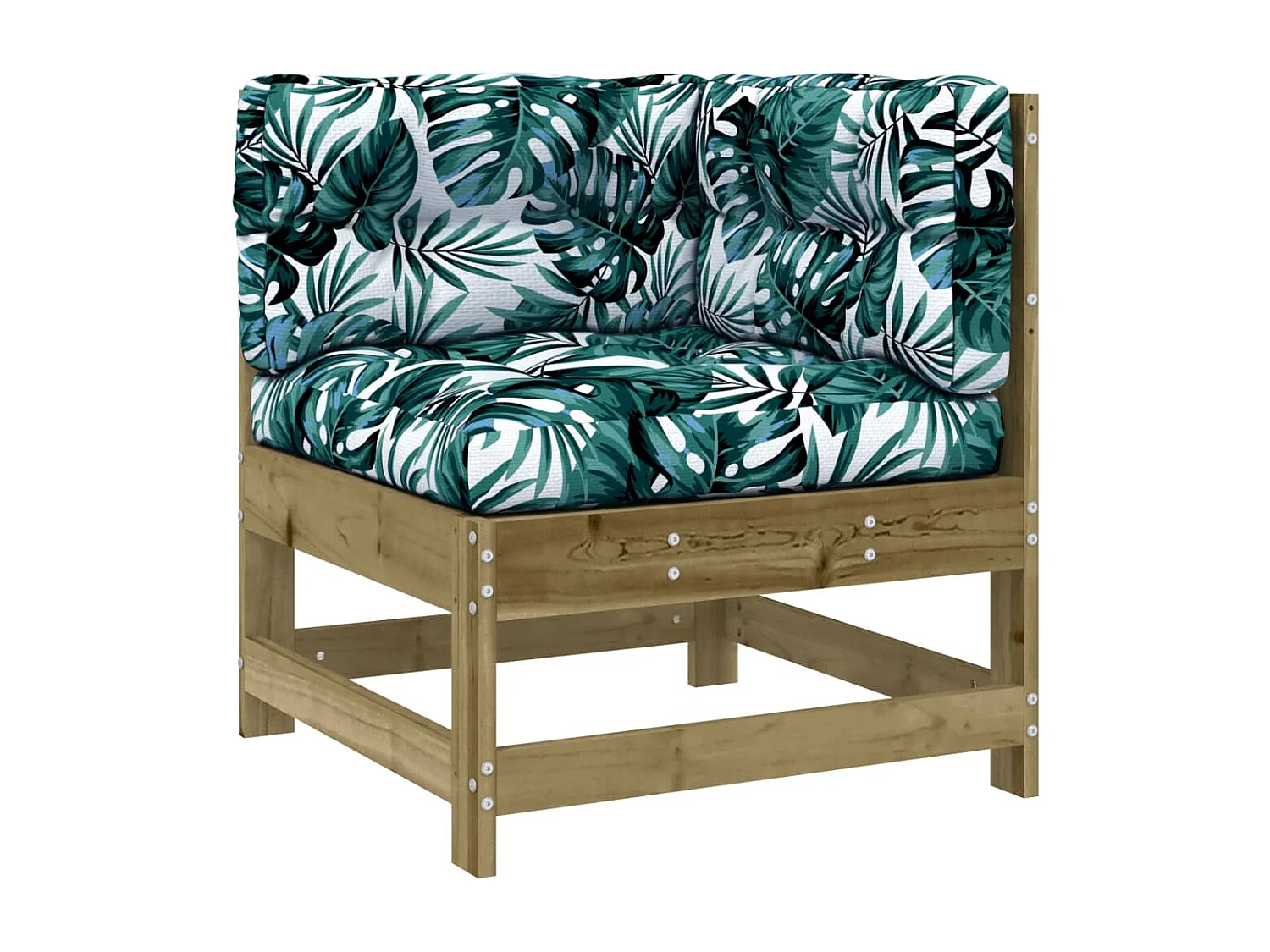 7-tlg. Garten-Lounge-Set mit Kissen Imprägniertes Kiefernholz