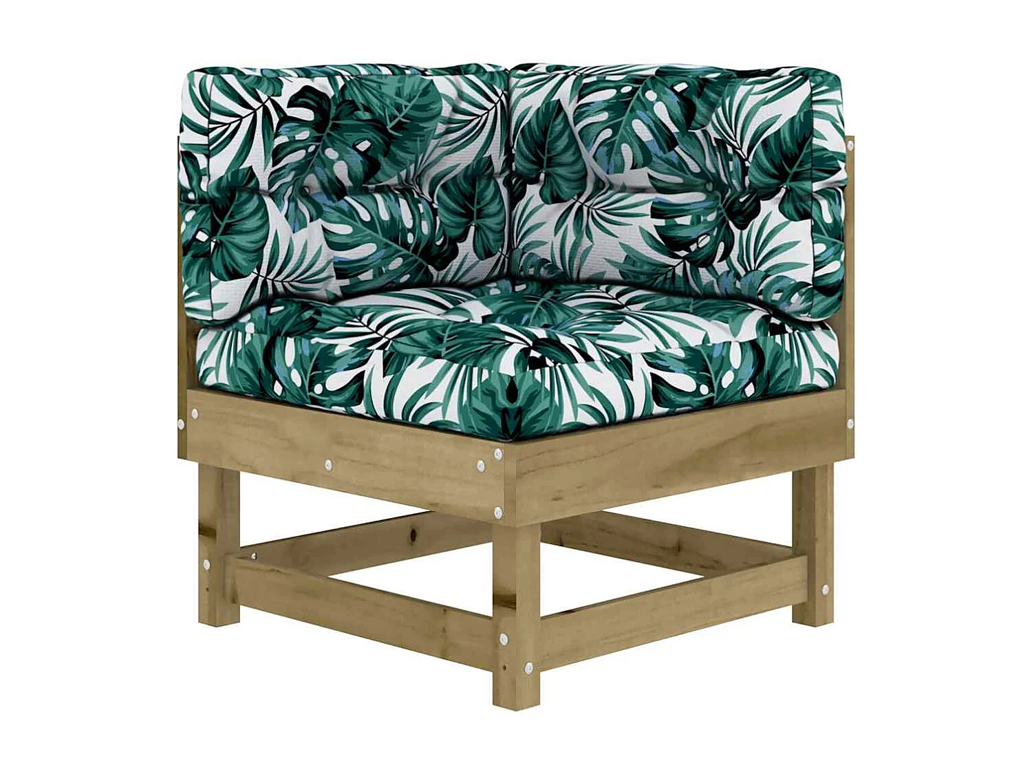 7-tlg. Garten-Lounge-Set mit Kissen Imprägniertes Kiefernholz