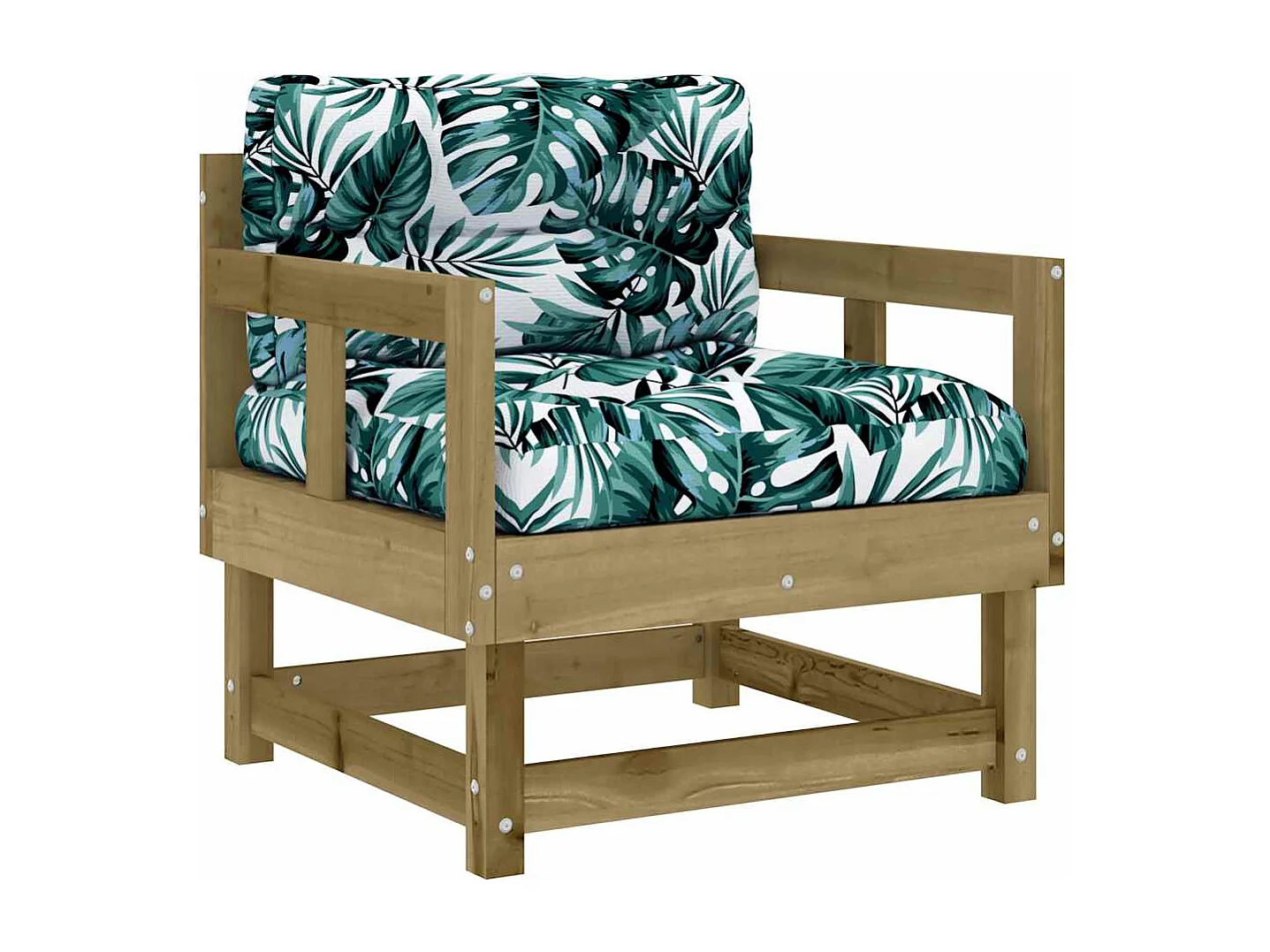 7-tlg. Garten-Lounge-Set mit Kissen Imprägniertes Kiefernholz