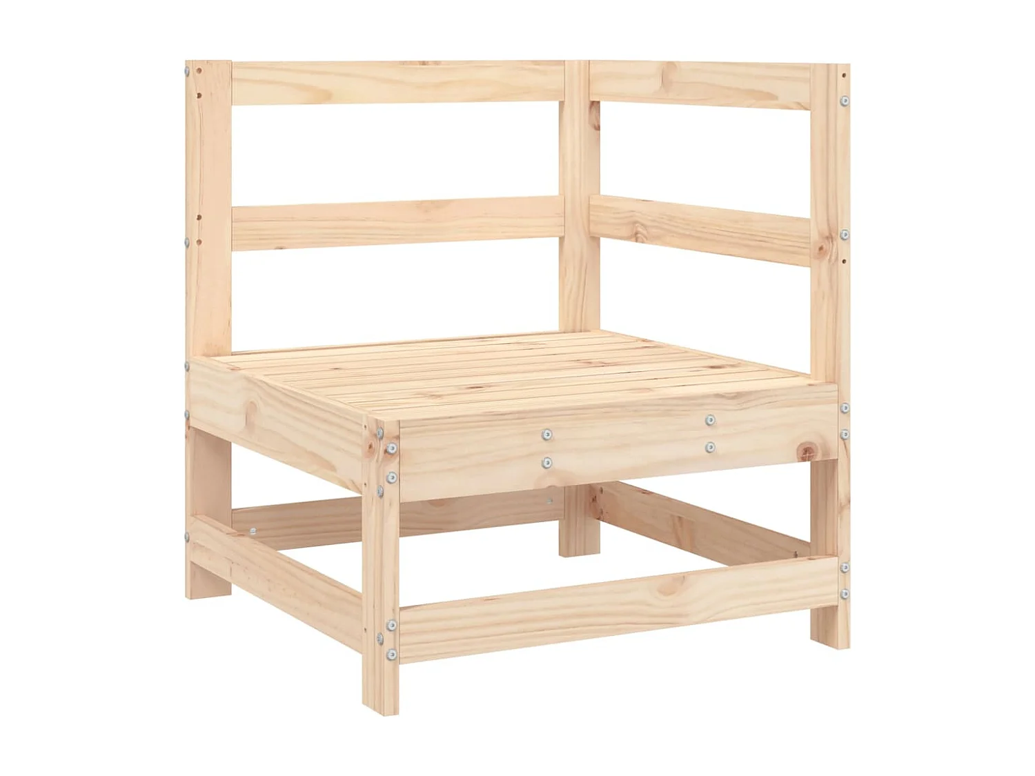 Salon de jardin 5 pcs bois massif de pin