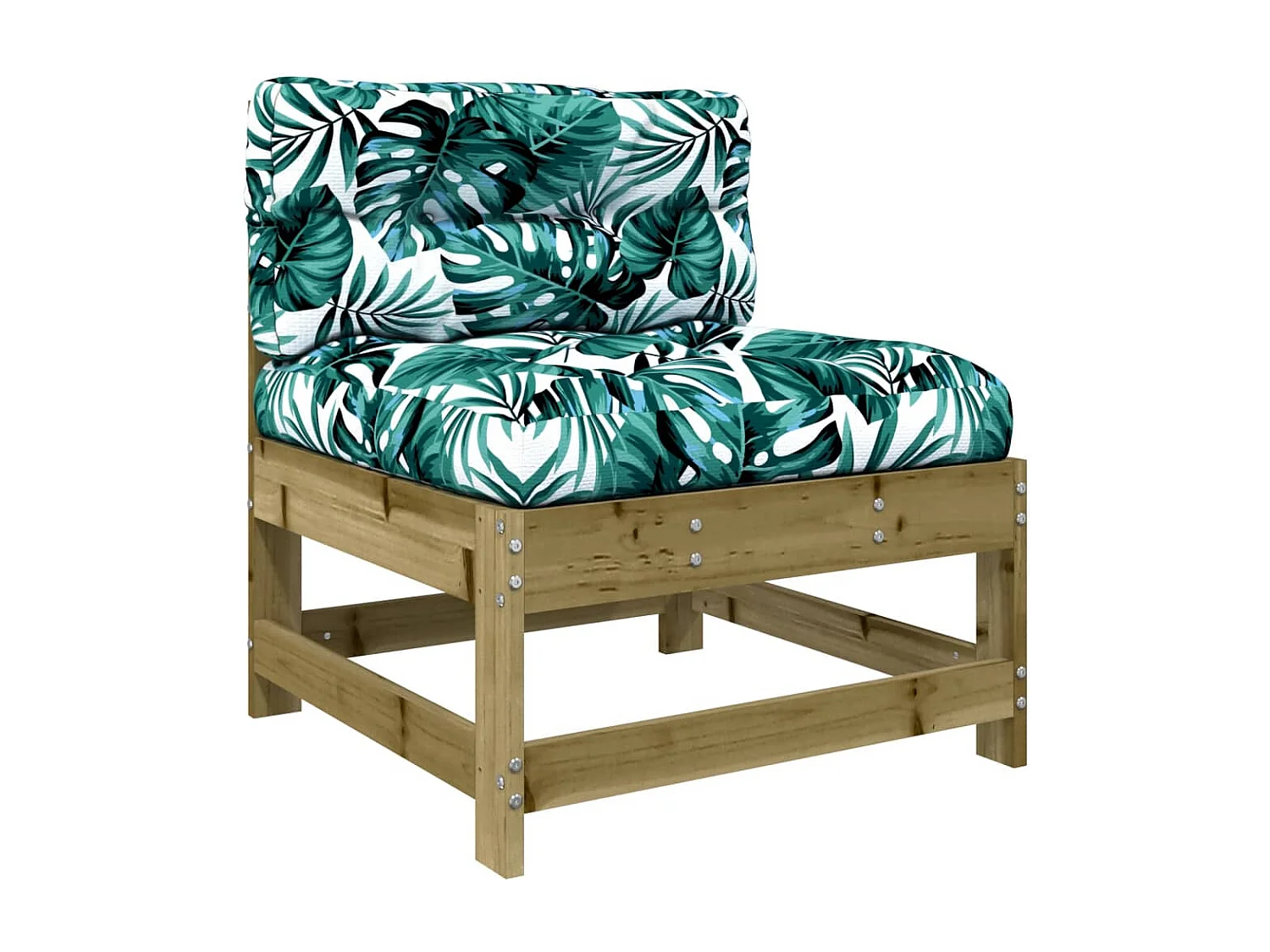 5-tlg. Garten-Lounge-Set mit Kissen Imprägniertes Kiefernholz