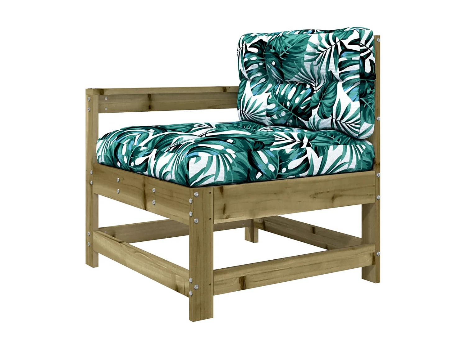 5-tlg. Garten-Lounge-Set mit Kissen Imprägniertes Kiefernholz