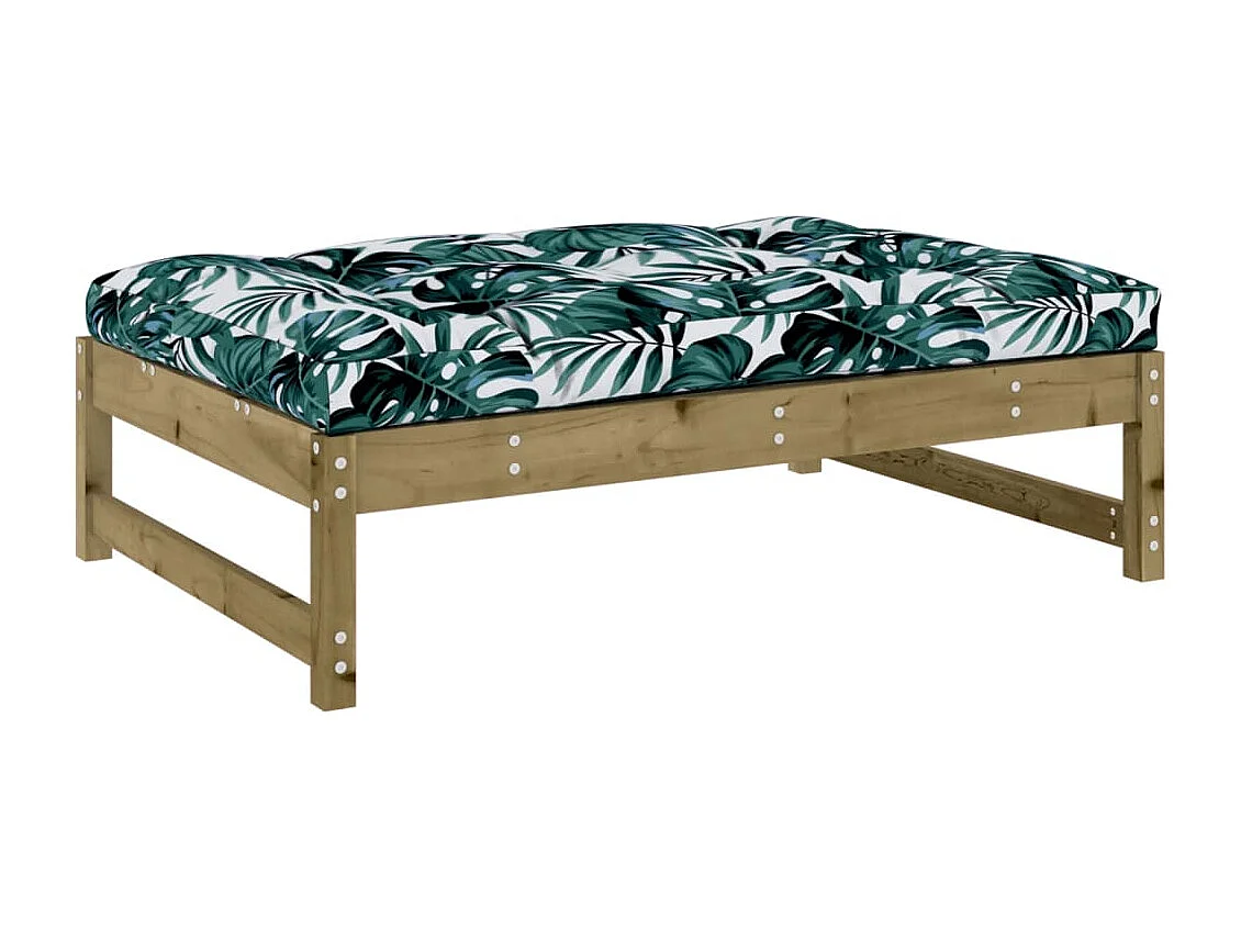 Set Divani da Giardino 6pz con Cuscini Legno Impregnato di Pino