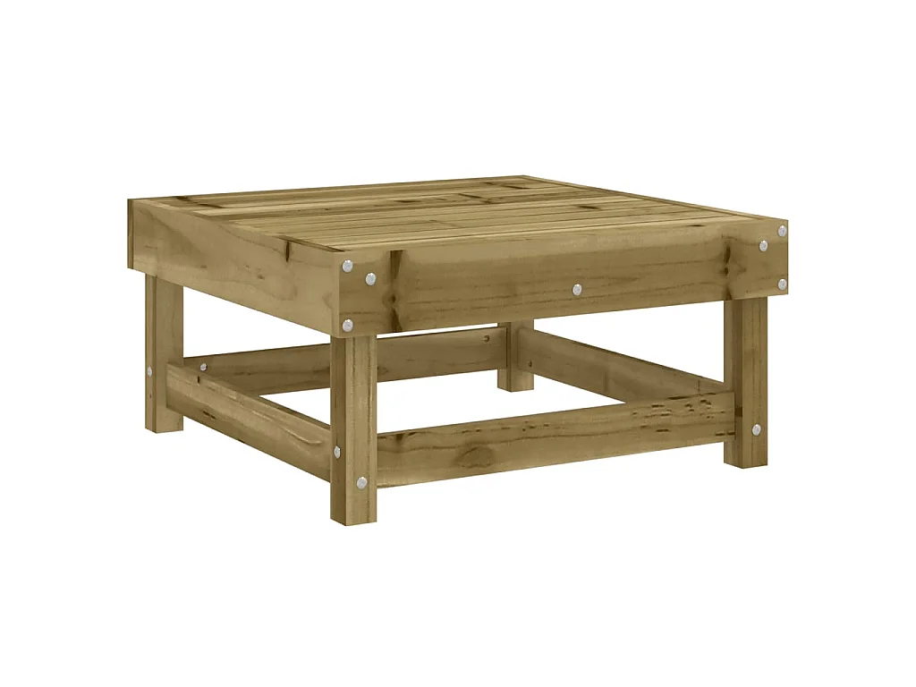 Salon de jardin 7 pcs bois de pin imprégné