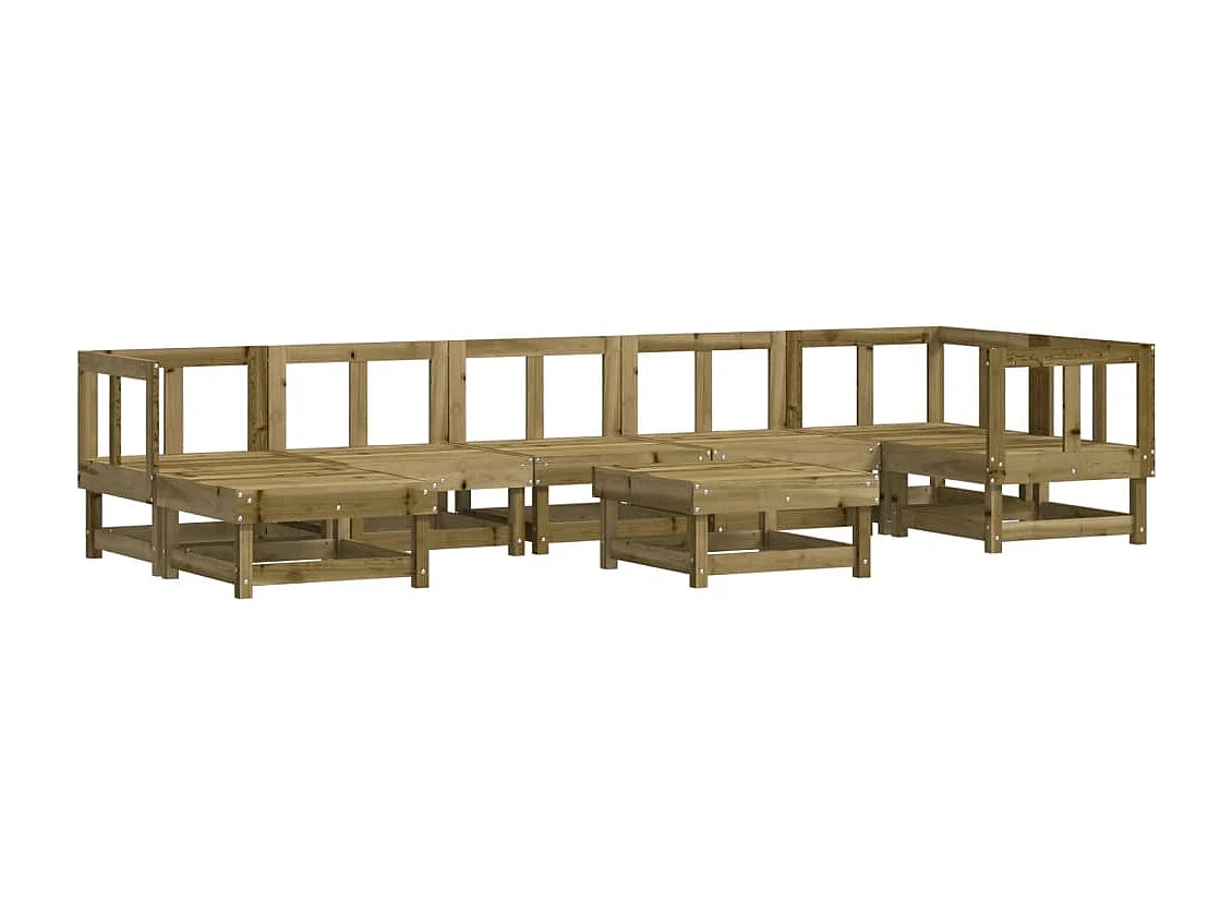 8-delige Loungeset geïmpregneerd grenenhout