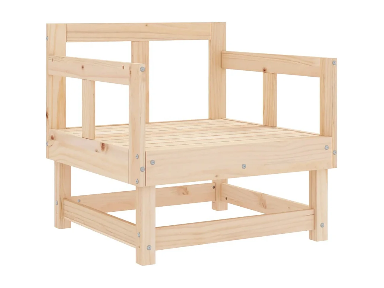 Salon de jardin 7 pcs Bois de pin massif