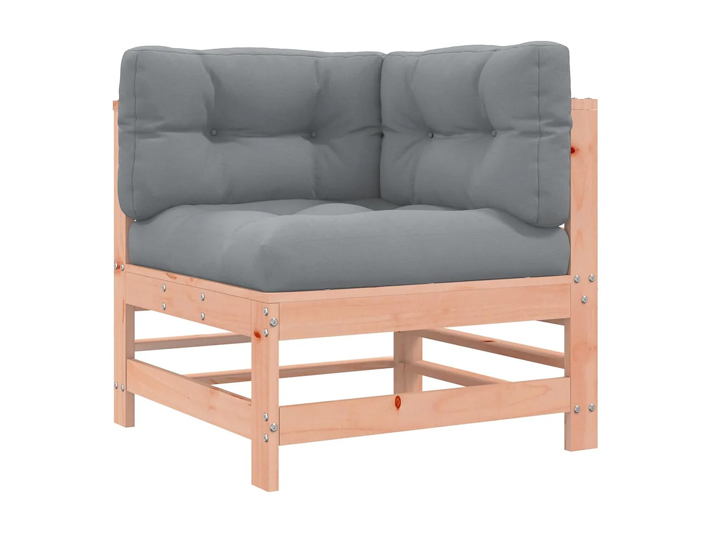 Salon de jardin 5 pcs avec coussins bois massif douglas