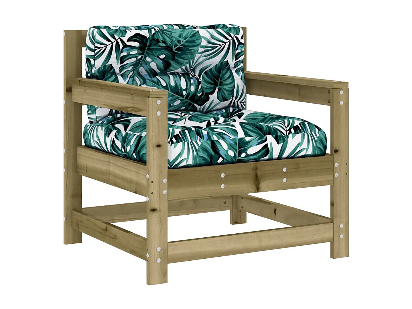 7-tlg. Garten-Lounge-Set mit Kissen Imprägniertes Kiefernholz