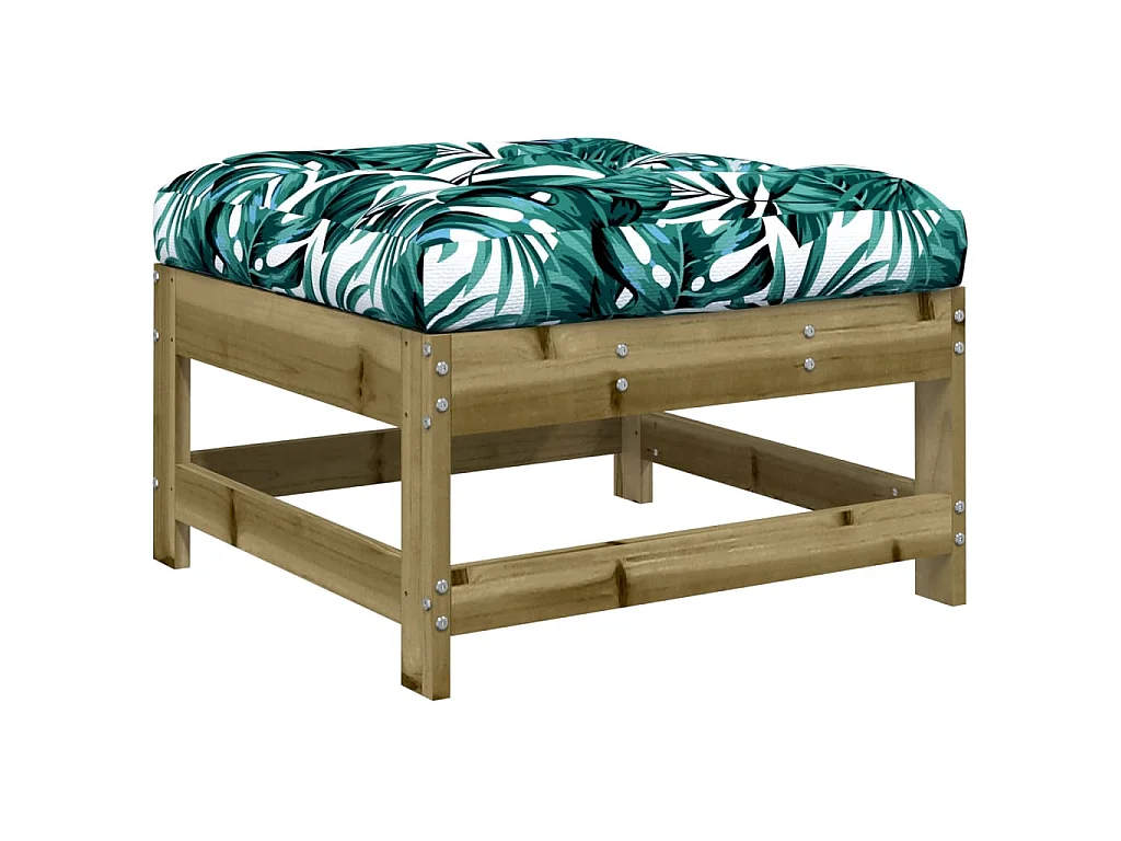 Set Divani da Giardino 7pz con Cuscini Legno Impregnato di Pino